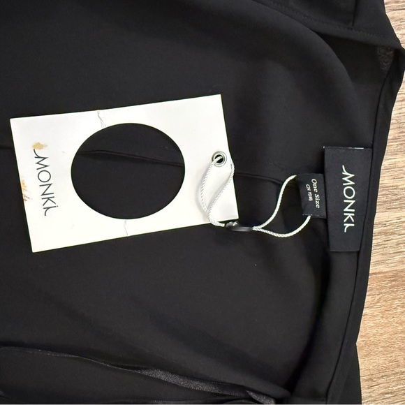 NWT Mini Chiffon Kimono Women’s One Size Black Sheer Duster Goth Grunge Cover Up - Picture 4 of 6